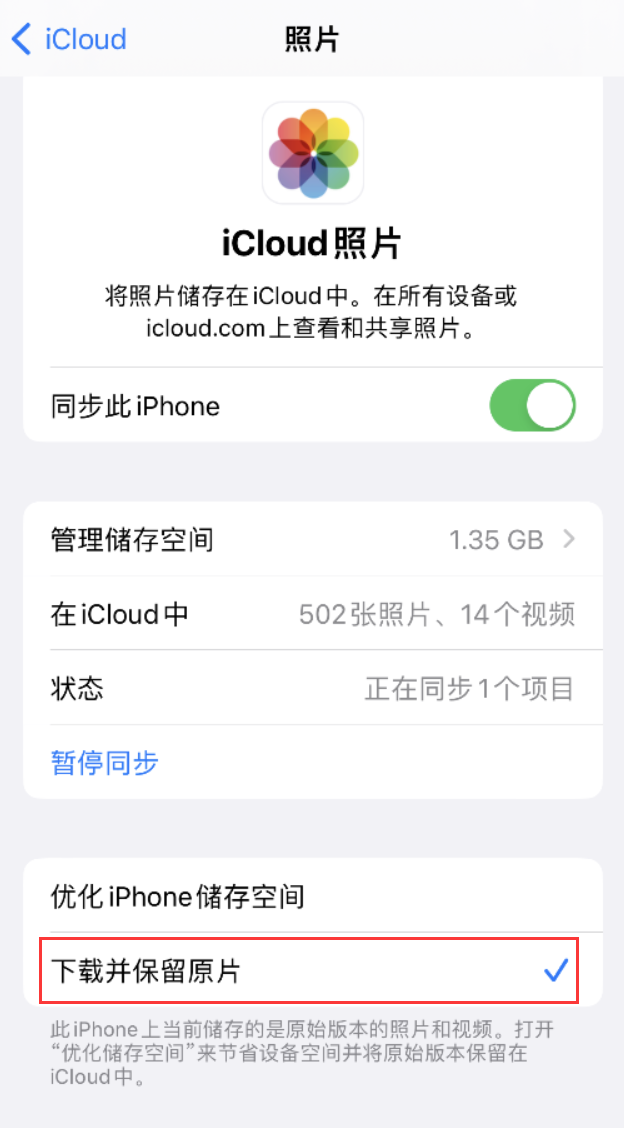 田东苹果手机维修分享iPhone 无法加载高质量照片怎么办 