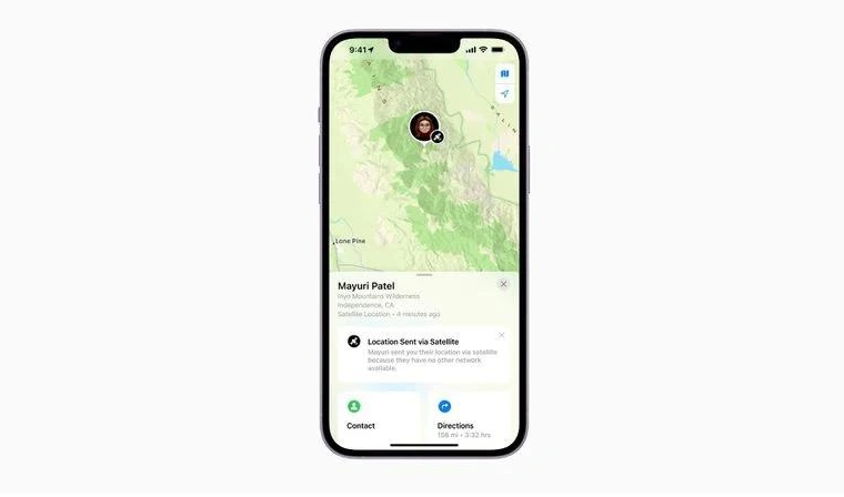 田东苹果14维修分享iPhone14系列中 FindMy功能通过卫星分享位置方法教程 